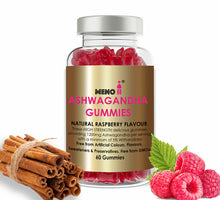 Load image into Gallery viewer, ★ NEW ★ - Meno® Ashwangandha Raspberry 60 Gummies. 1200mg High Strength per serving