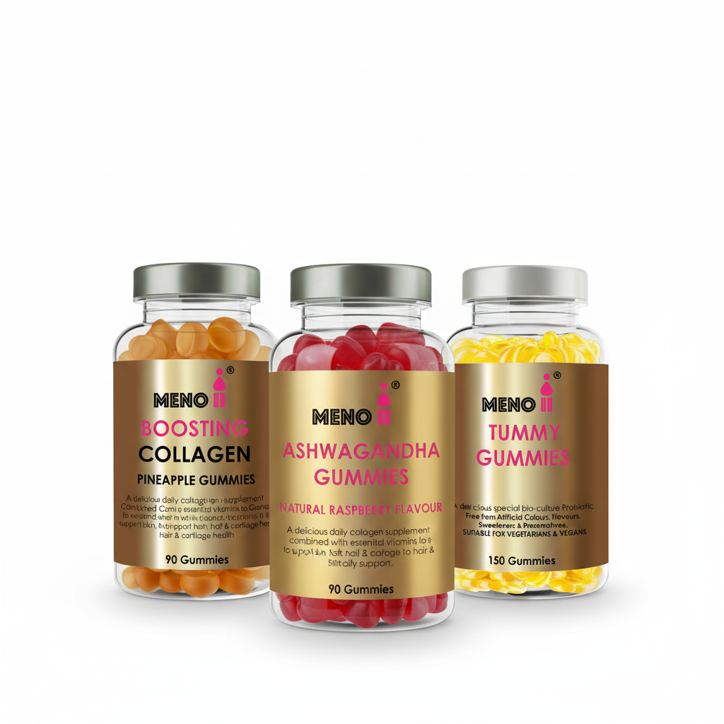 GLP-1 menopause bundle - collagen gummies ashwagandha probiotics for Ozempic Wegovy muscle loss prevention gut health