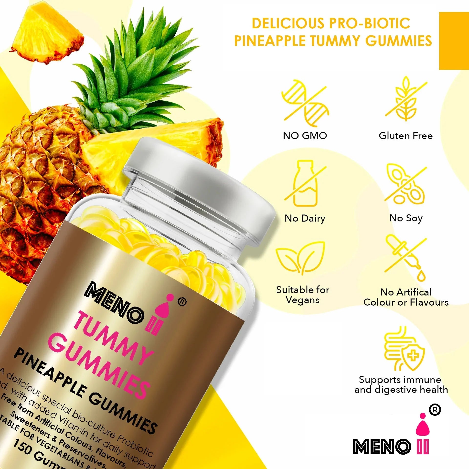 Meno® Probiotic Complex – Menopause Gut Health & Digestive Balance Gummies
