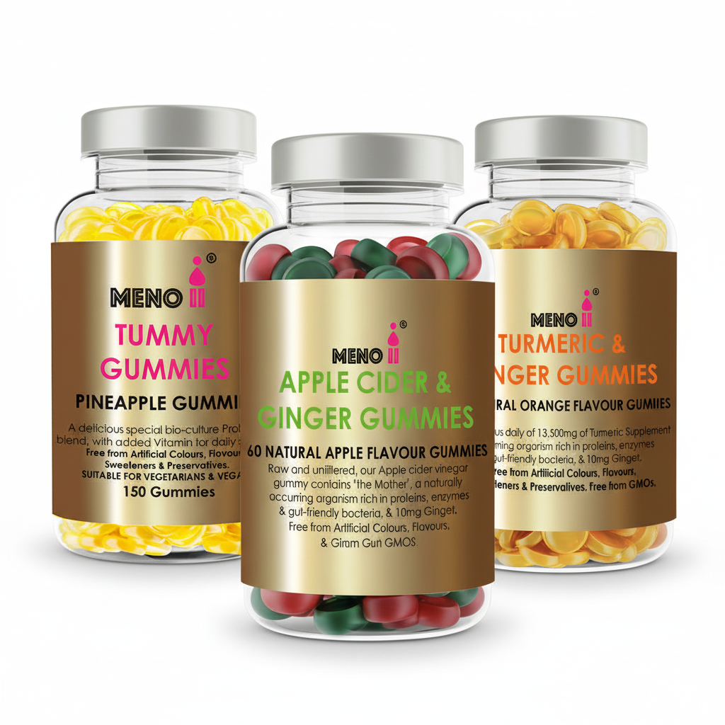 Menopause digestive bundle - probiotic apple cider vinegar turmeric ginger for bloating relief gut health