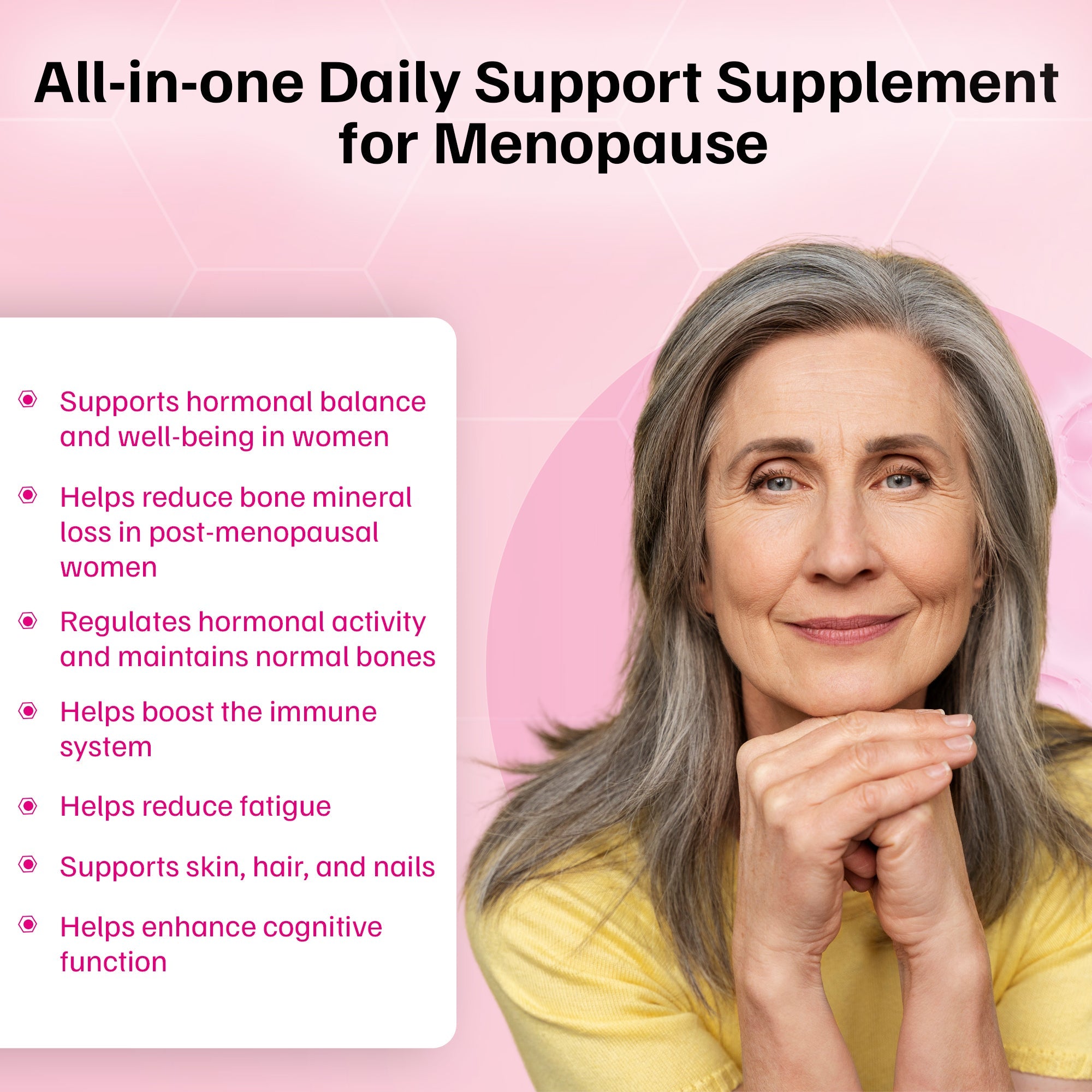 Premium menopause alternative supplement - natural hormone and bone health support