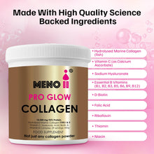 Load image into Gallery viewer, Meno® PRO GLOW 10,000mg Collagen Powder +  Essential Vitamins
