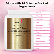 Load image into Gallery viewer, Meno® Hormone &amp; Bone Daily Support - 60 capsules
