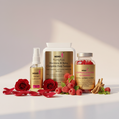 Meno intimacy and confidence bundle - menopause intimate moisture gel hormone balance ashwagandha