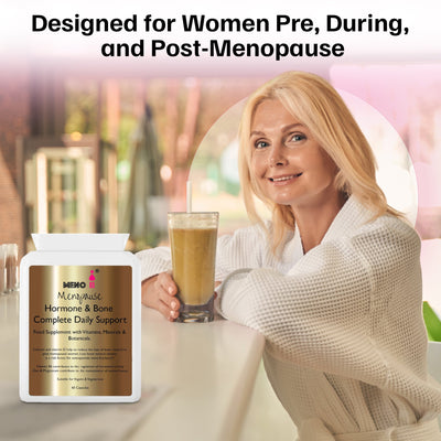 Natural menopause support capsules - GLP-1 compatible hormone balance supplement